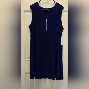 Emma & Michele Navy Sleeveless Mini Dress